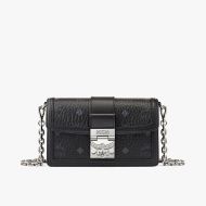 MCM Mini Tracy Crossbody In Visetos Black