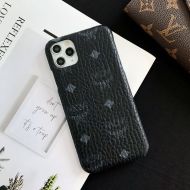 MCM iPhone Case In Visetos Original Black