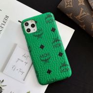 MCM iPhone Case In Visetos Original Green