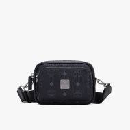 MCM X-Mini Klassik Crossbody In Visetos Black