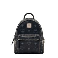 MCM X-Mini Stark Side Studs Backpack In Visetos Black