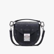 MCM Mini Patricia Patty Bag In Visetos Black