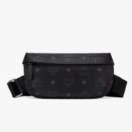 MCM Mini Crossbody Bag In Visetos Black