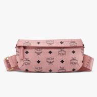 MCM Mini Crossbody Bag In Visetos Light Pink