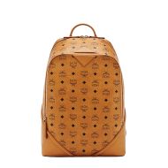 MCM Medium Duke Backpack In Visetos Brown