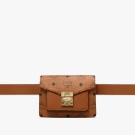 MCM Mini Patricia Belt Bag In Visetos Brown