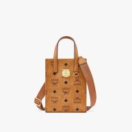 MCM X-Mini Klassik Tote In Visetos Brown