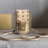 MCM X-Mini Patricia Crossbody In Visetos Beige