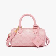 MCM Mini Ella Boston Bag In Lauretos Pink