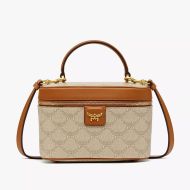 MCM Small Himmel Vanity Case in Lauretos Beige