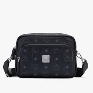 MCM Small Klassik Crossbody In Visetos Black