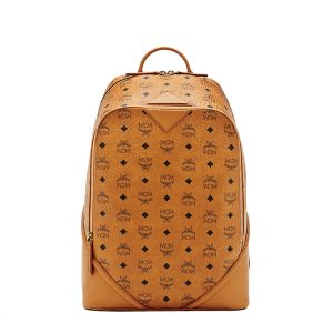 MCM Medium Duke Backpack In Visetos Brown