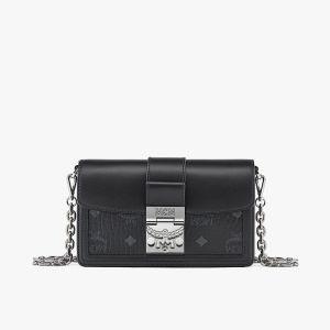 MCM Mini Tracy Crossbody In Mix Visetos Black